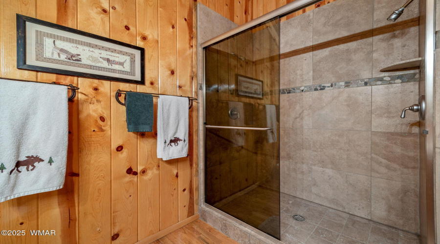 Upstairs Shared Bath Walk-in Shower