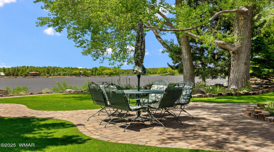 Paver Patio Area on the Lake