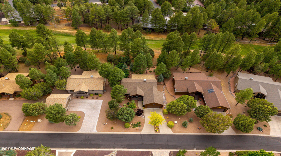 Aerial View of Fairway and Neighbors