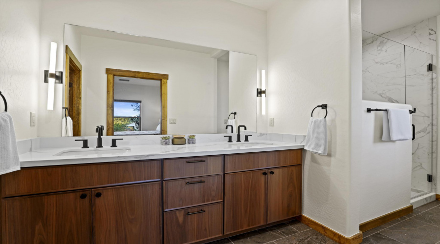 Primary Vanity with Two Sinks