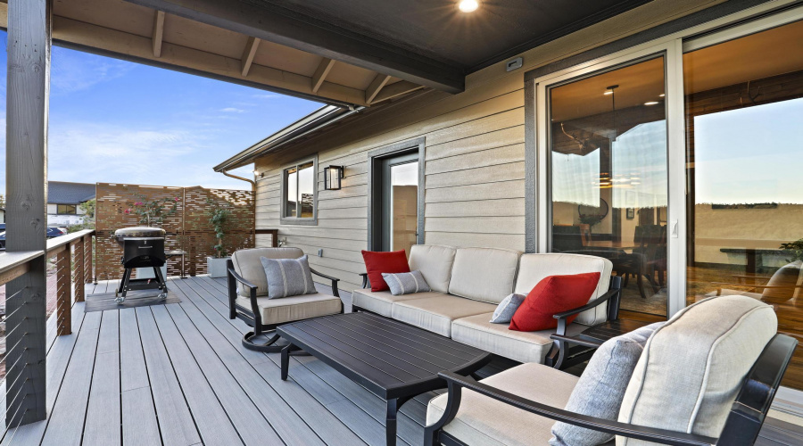 Covered and Uncovered Deck
