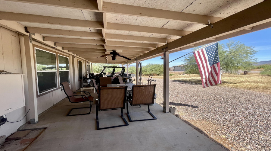 Rear patio