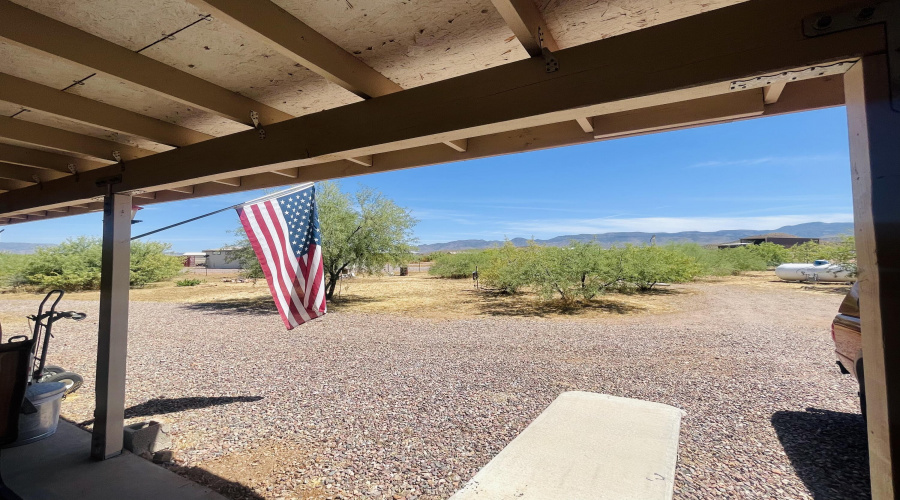 Rear patio view