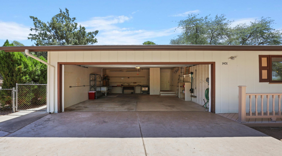 2 Car Garage with workshop
