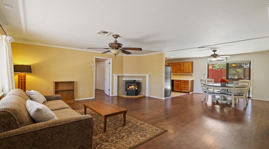 Living Room with Pellet Stove