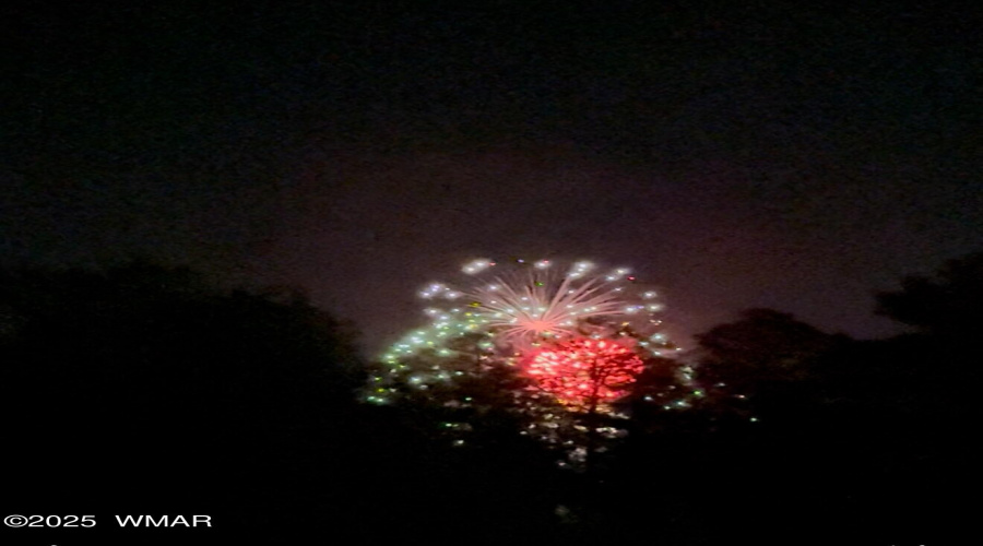 Fireworks from the Driveway