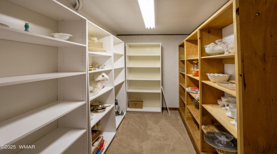 downstairs storage