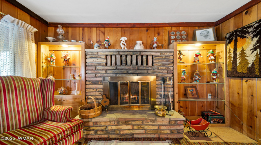 Cabin Fireplace