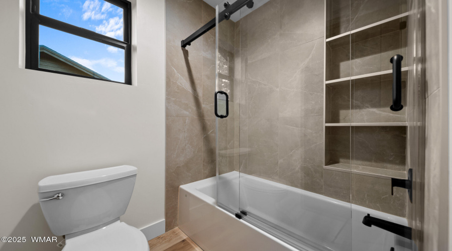 Custom Shower Doors in Guest Bath