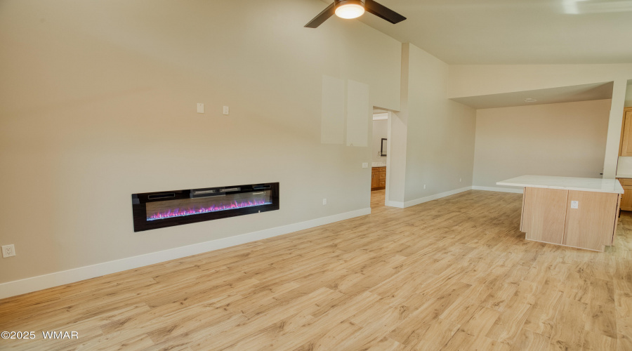 Modern Fireplace in Living Room