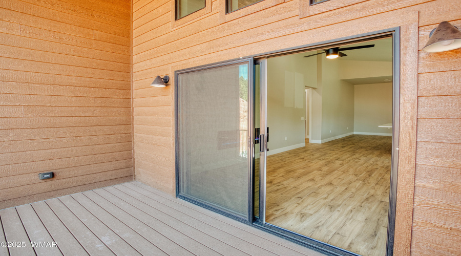 Living Room to Covered Deck