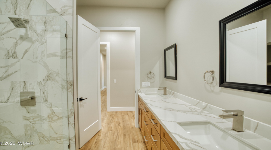 Master Bath Marble Tile