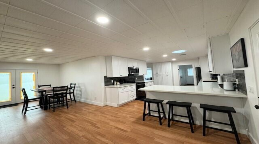 dining area and breakfast bar