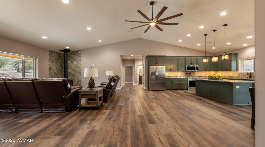 Looking into Living Room/Kitchen