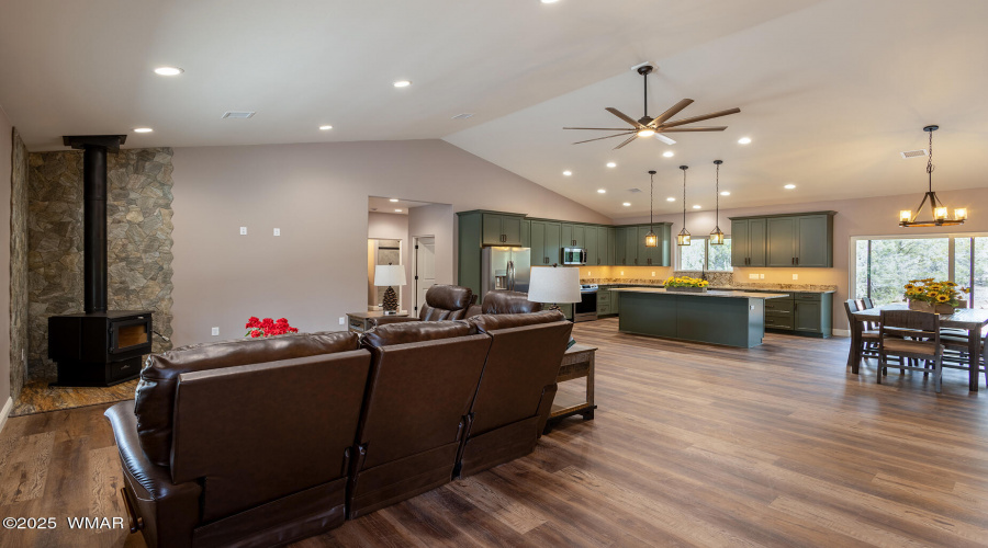 Spacious open concept layout