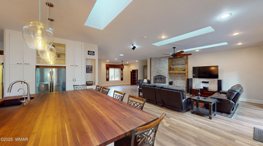 View from Kitchen into Living Room