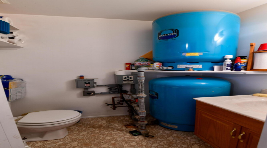 Garage bath and well tanks