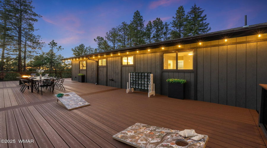 Twilight Back Deck