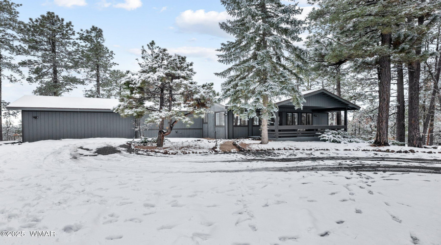 Front of Home in Winter