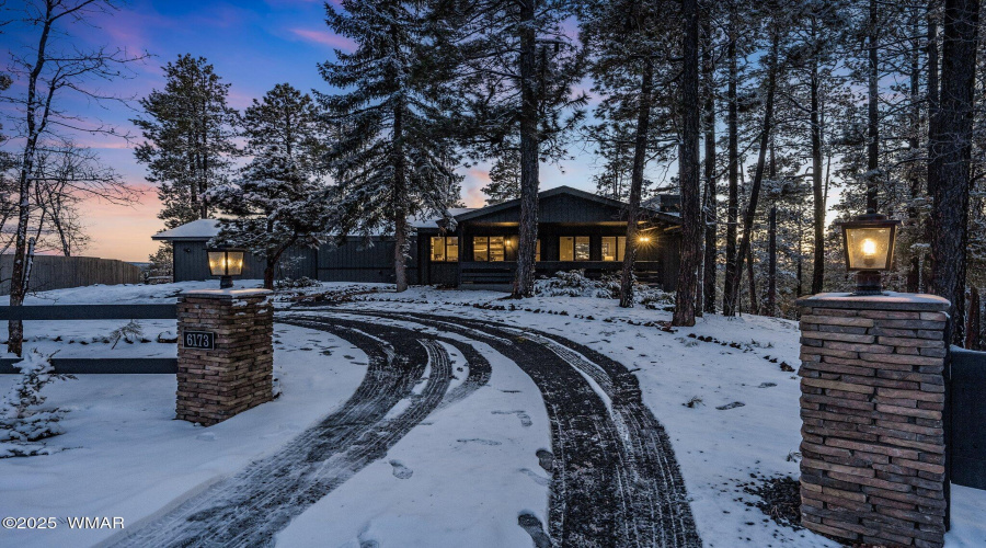 Front Drive Entry in Winter