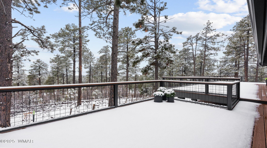 Winter Time on the Private Deck