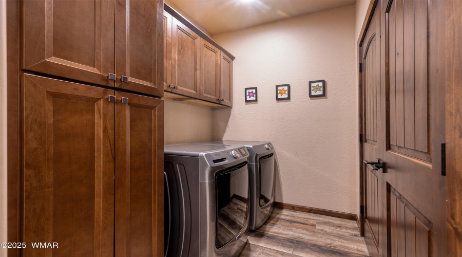 Storage galore in the laundry room