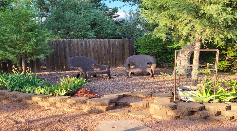 Back Yard Sitting Area