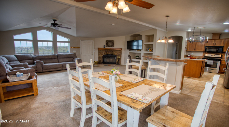 View from Dining Area to the Living Area