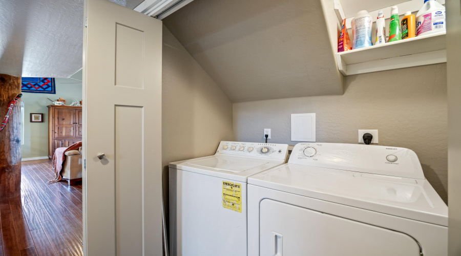 Laundry in Hall Closet