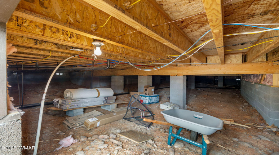 Crawl Space with extra storage