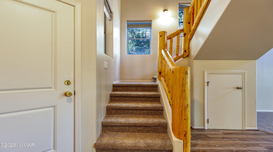 Stairs to bedrooms.