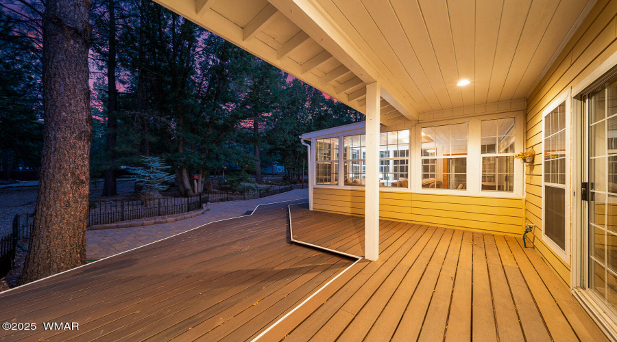 H backyard twilight