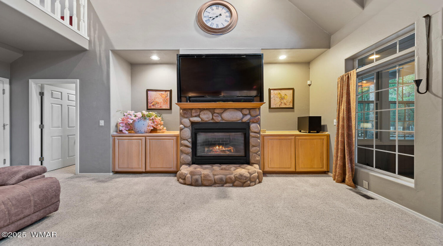 H living room fireplace