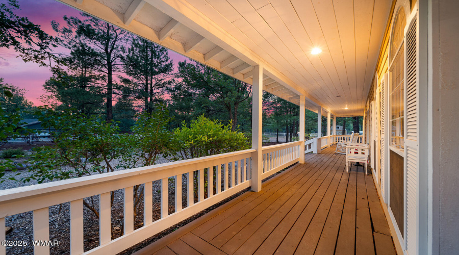 H front deck sunset
