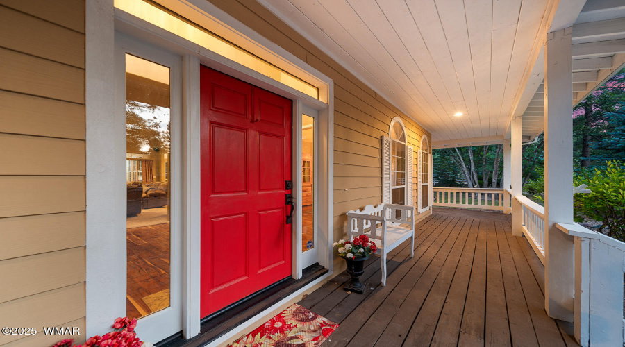 H front door twilight