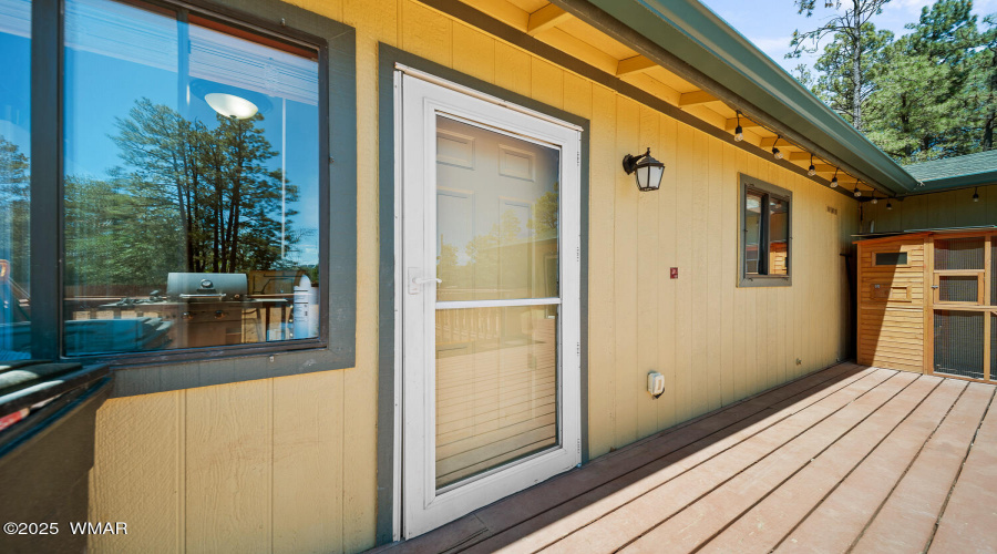 Door Onto Back Deck