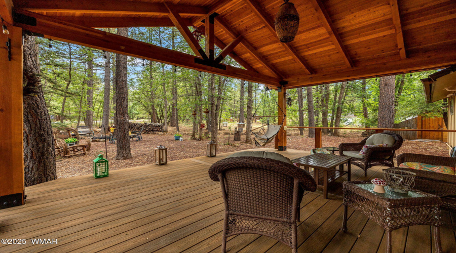 Front deck view