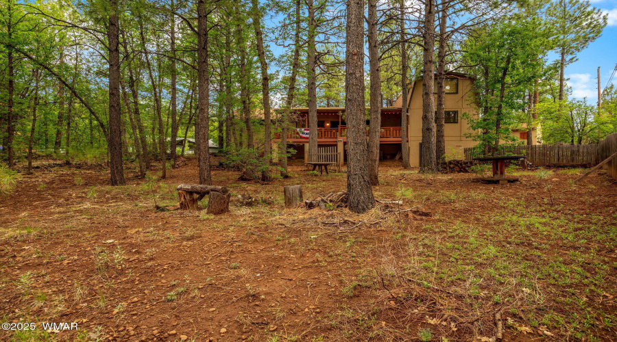 Rear of home