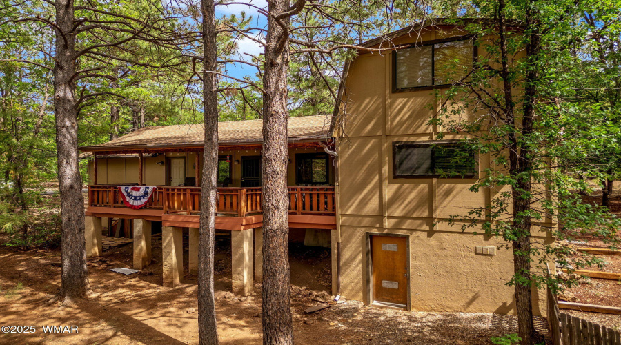 Rear of home