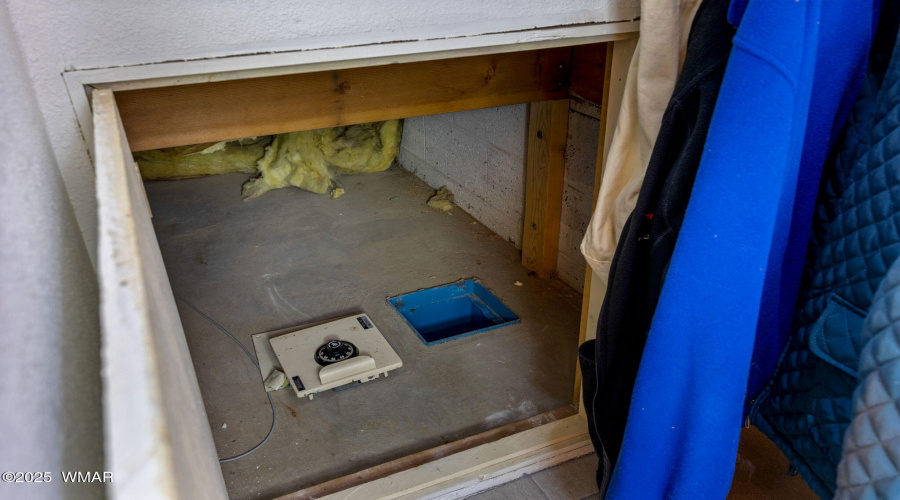 Built in Safe in secret hiding space