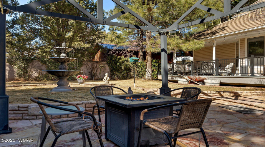 Hardscaped Area for Firepit or Seating