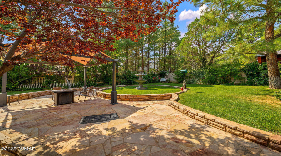 Custom Hardscape in Backyard