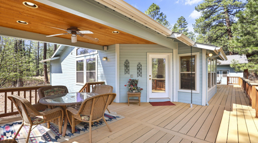 Deck and covered patio