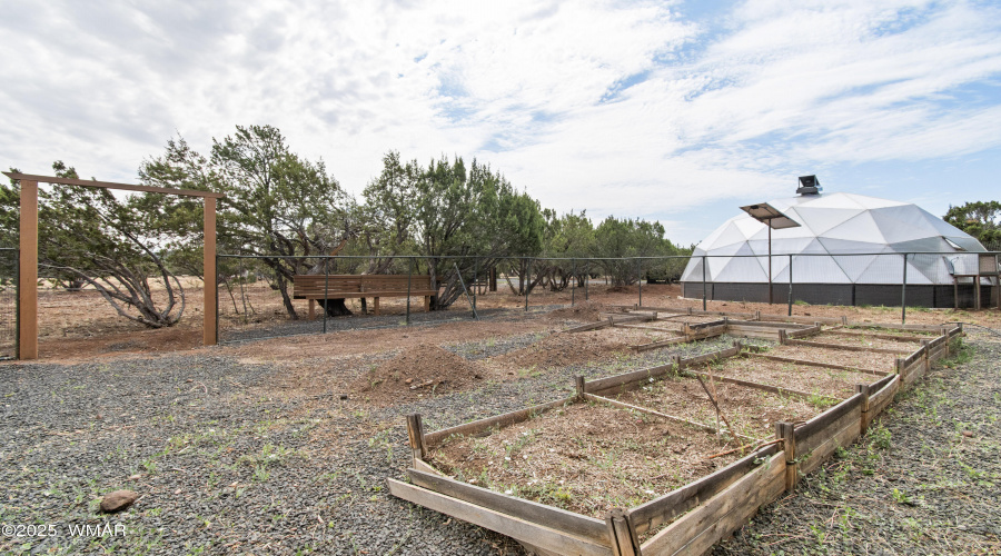 Outdoor garden beds