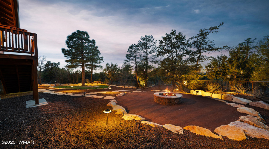 Firepit in Backyard