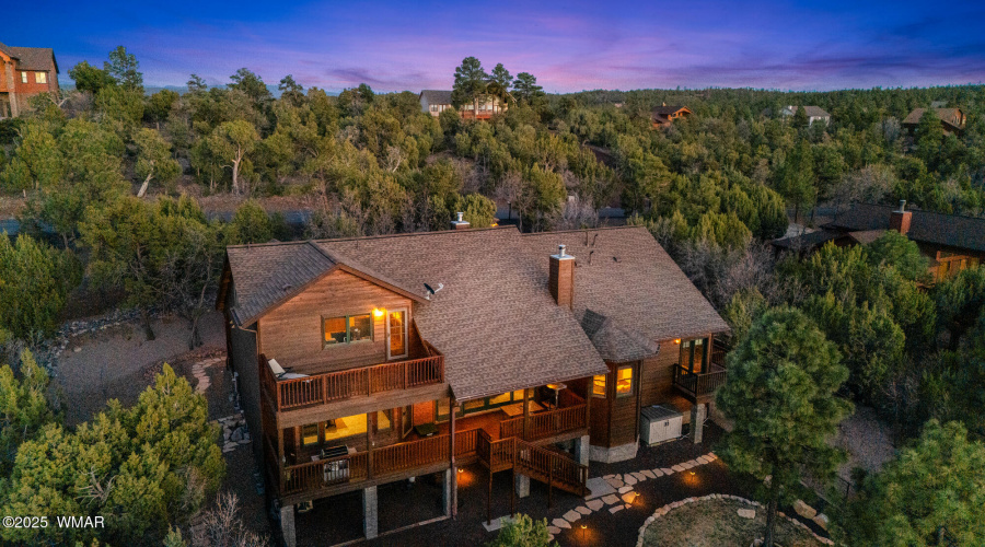 Aerial View of Back of the Home