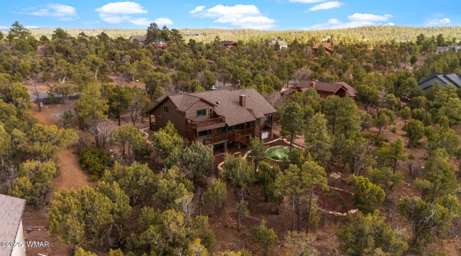Aerial View of Back of the Home
