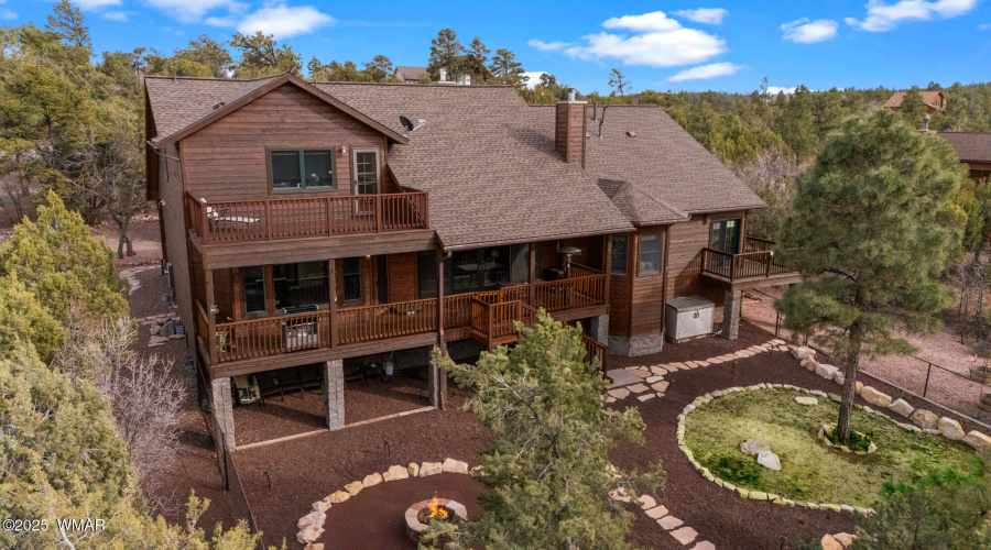 Aerial View of Back of the Home