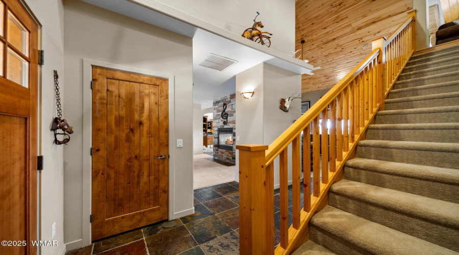 Coat Closet & Stairs