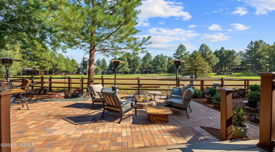 Patio watching the fairway